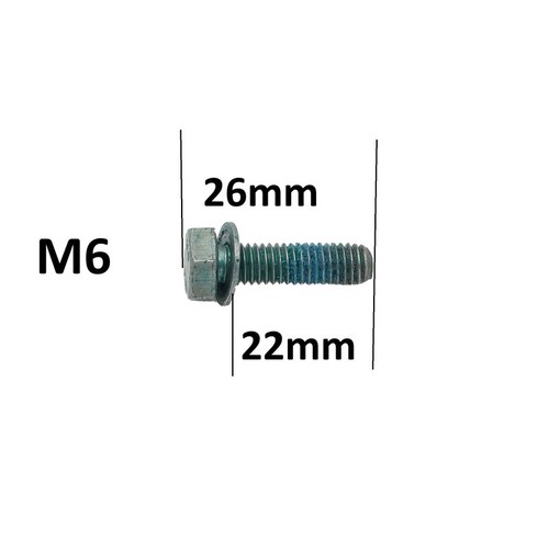 Hex bolt m6x22 genuine - bolt, for