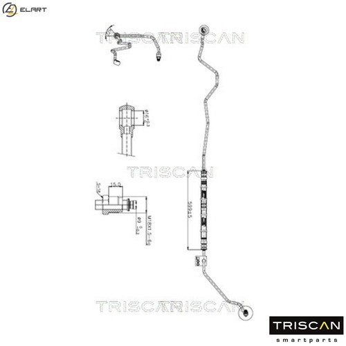 Hydraulic hose steering - hose, 8516