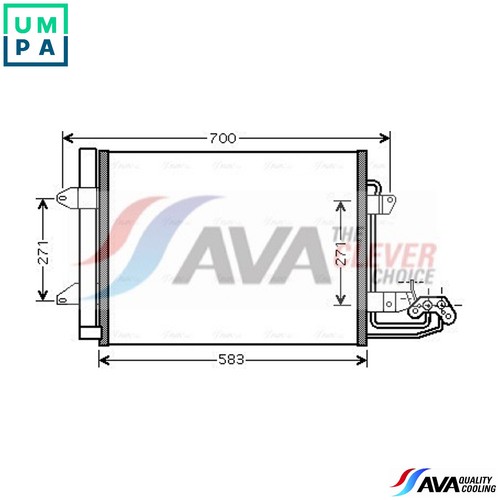 Condenser air conditioning - condenser,