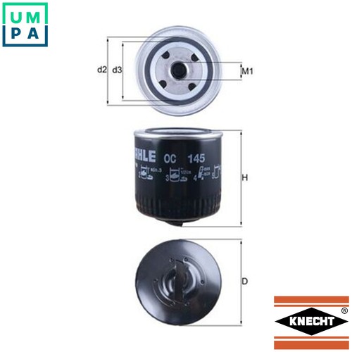 Oil filter 145 for skoda - filter, oc
