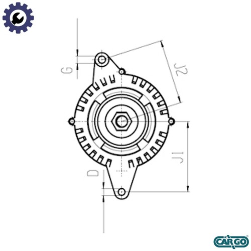 Alternator 032 111 - alternator, f