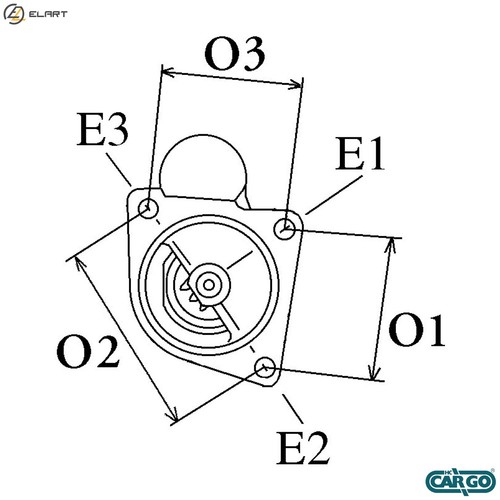 Starter 032 114 - for, vw