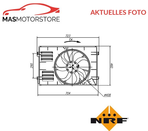 Fan radiator - motor, nrf